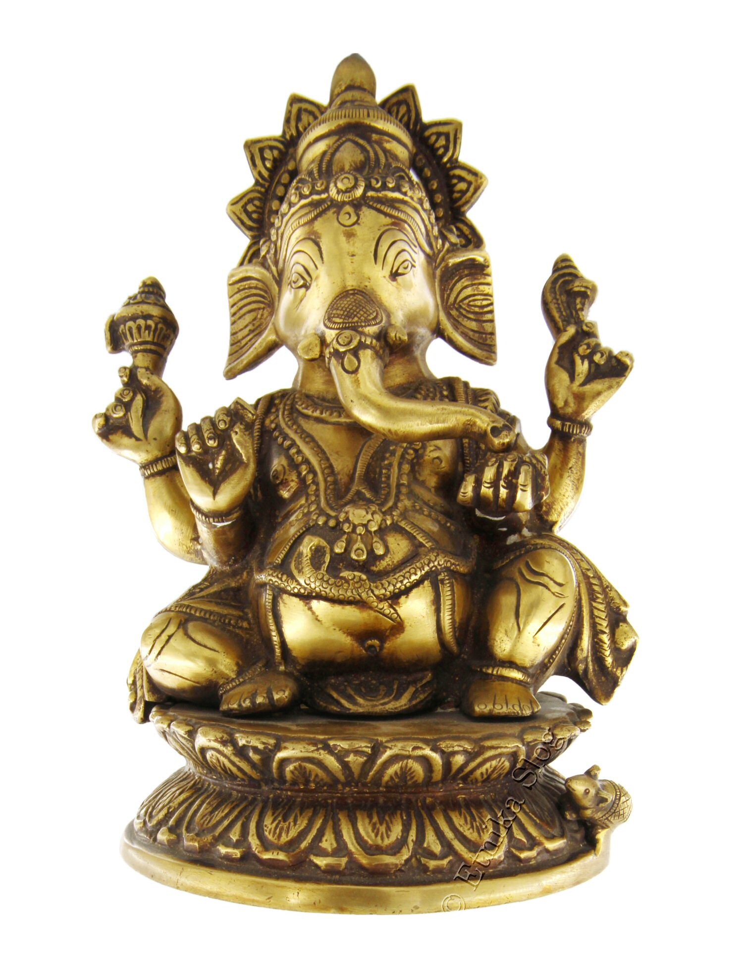 STATUA GANESH GRANDE IN METALLO DIMENSIONI CIRCA L STATUA GANESH GRANDE IN METALLO DIMENSIONI CIRCA L