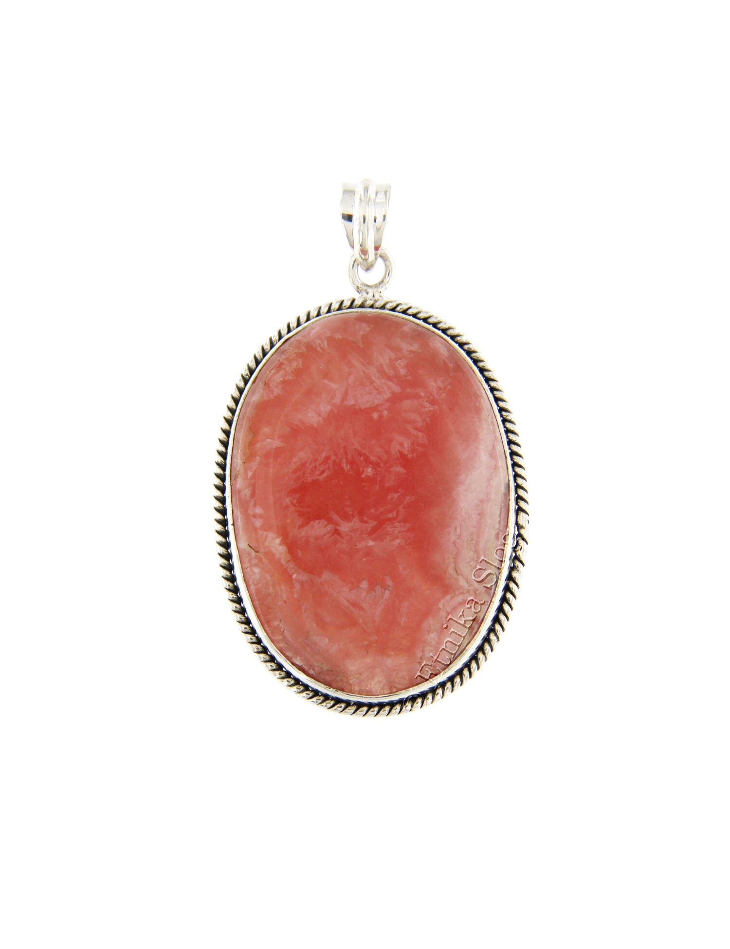 PENDENTE MONTATURA IN ARGENTO CON PIETRA DURA RODO PENDENTE MONTATURA IN ARGENTO CON PIETRA DURA RODO