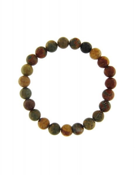 STONE BRACELET OF 8 - 10 mm - WITH ELASTIC PD-BR05-12 - Oriente Import S.r.l.