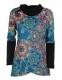 MAGLIA IN MAGLINA CON ELASTAN , INCROCIO DAVANTI ,