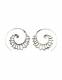 ORECCHINI ARGENTO SPIRALE LAVORATI DIAMETRO&nbsp;23 MM