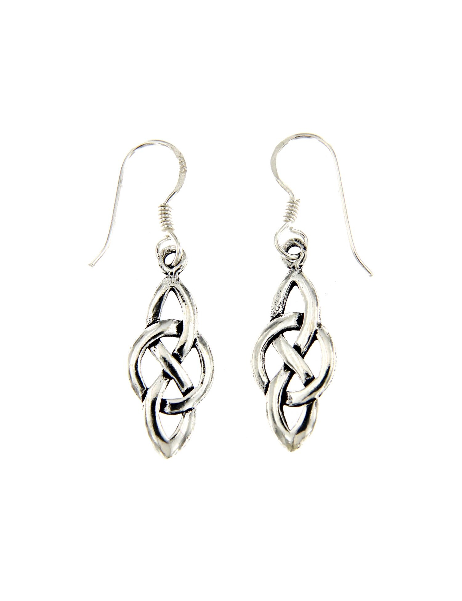 ORECCHINI ARGENTO FIGURA NODOMISURE 9X20 MM ORECCHINI ARGENTO FIGURA NODOMISURE 9X20 MM
