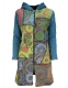 CAPPOTTO LUNGO IN COTONE STONEWASH PATCHWORK , INT