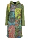 CAPPOTTO LUNGO IN COTONE STONEWASH PATCHWORK , INT