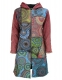 CAPPOTTO LUNGO IN COTONE STONEWASH PATCHWORK , INT