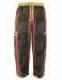 PANTALONE ALLA TURCA IN COTONE A RIGHE STONEWASH C