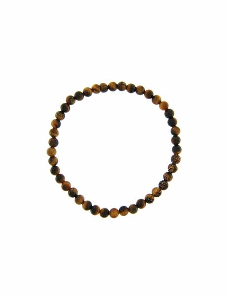 BRACCIALETTO IN PIETRA DURA - OCCHIO DI TIGRE - EL