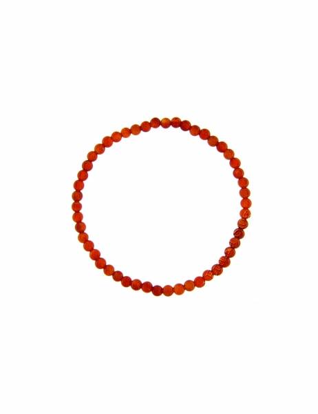 BRACCIALETTO IN PIETRA DURA -&nbsp;CORNIOLA - ELASTICO