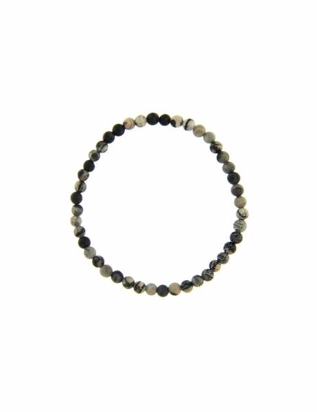 BRACCIALETTO IN PIETRA DURA -&nbsp;DIASPRO ZEBRA - ELAS