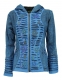 FELPA IN COTONE STONEWASH OVERDYE , CON TAGLI E CU