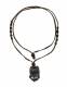 COLLANA IN COTONE CERATO CON GABBIETTA PORTA PIETR