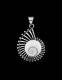 PENDENTE&nbsp;IN ARGENTO&nbsp;CON CONCHIGLIA OCCHIO DI SHIVA
