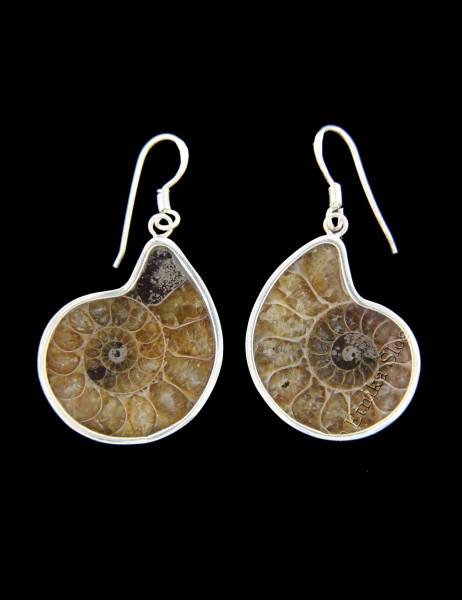 ORECCHINI&nbsp;IN ARGENTO&nbsp;CON&nbsp;AMMONITE/