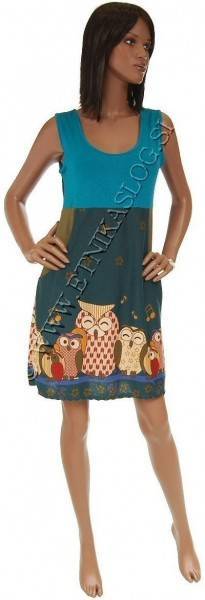 VESTITO DI MAGLINA DI COTONE CON VISCOSA CON SPALL