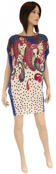 VESTITO DI MAGLINA, COTONE E VISCOSA CON ELASTAN,