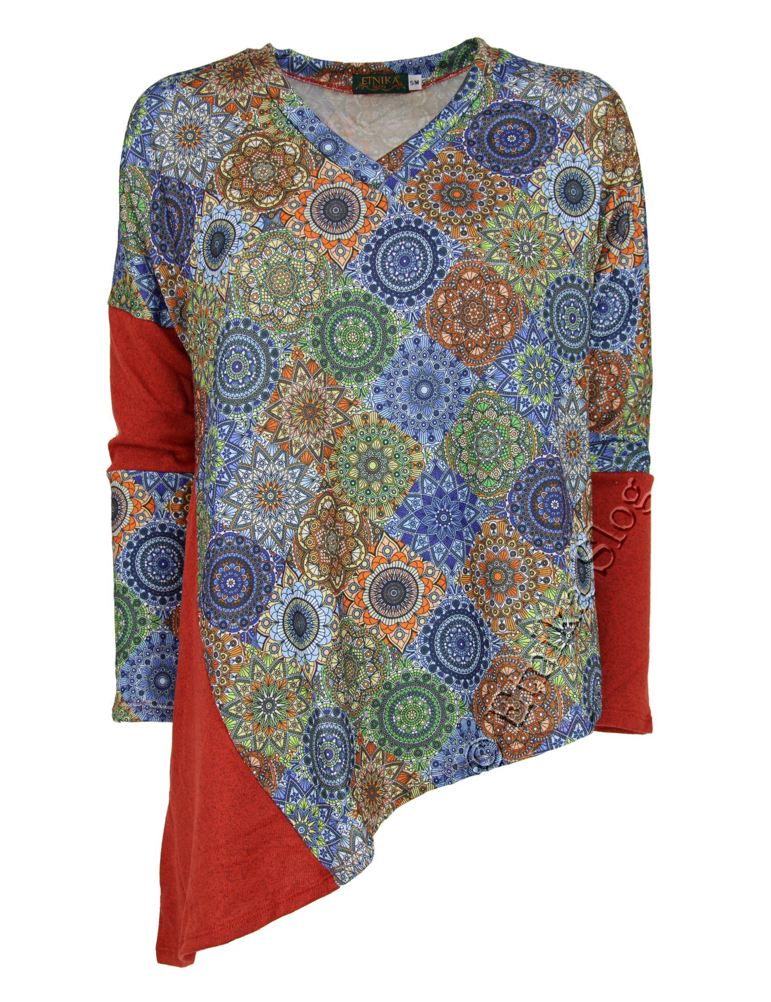 MAGLIA IN PATCHWORK MAGLINA CON ELASTAN , MANICHE MAGLIA IN PATCHWORK MAGLINA CON ELASTAN , MANICHE