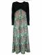 VESTITO LUNGO IN&nbsp;VISCOSA CON ELASTAN ,&nbsp;MANICHE COR