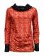 MAGLIA&nbsp;IN&nbsp;VELVET CON ELASTAN , MANICHE LUNGHE , CO
