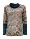 MAGLIA&nbsp;IN&nbsp;VELVET CON ELASTAN , MANICHE LUNGHE COLL