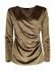 MAGLIA&nbsp;IN&nbsp;VELVET TINTA UNITA&nbsp;CON ELASTAN , MANICHE