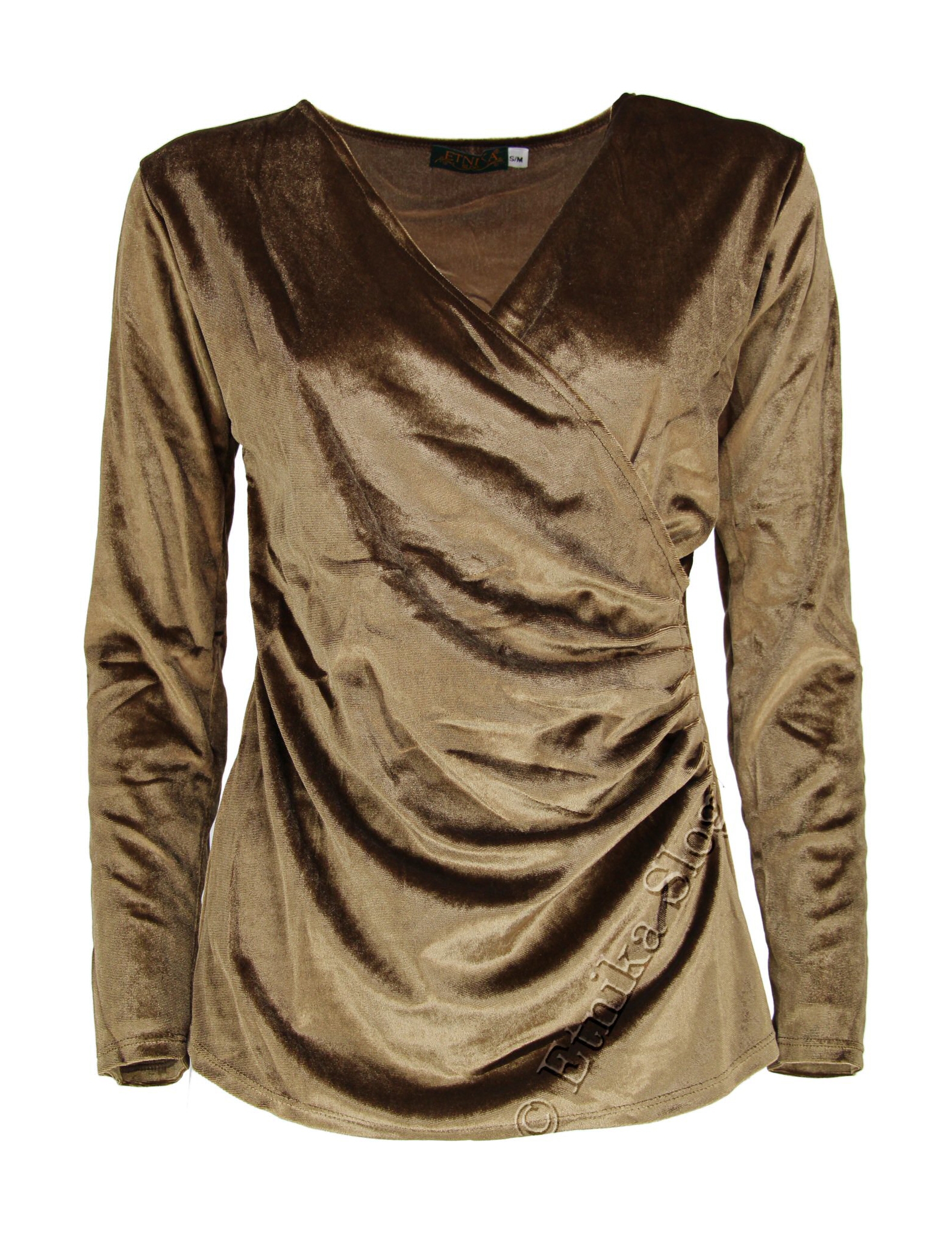 MAGLIA IN VELVET TINTA UNITA CON ELASTAN , MANICHE MAGLIA IN VELVET TINTA UNITA CON ELASTAN , MANICHE