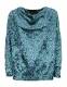 MAGLIA&nbsp;IN&nbsp;VELVET CON ELASTAN , MANICHE LUNGHE COLL