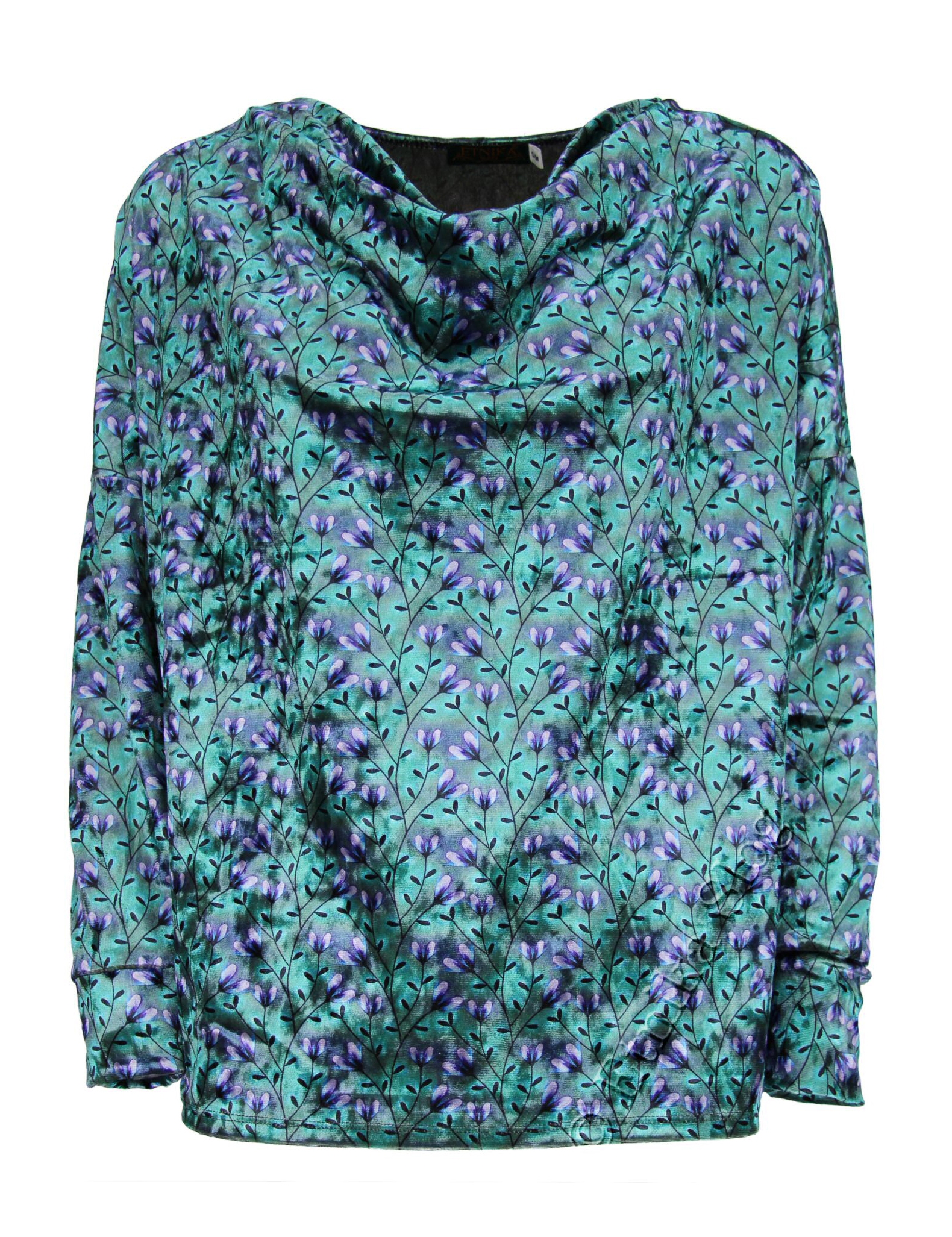 MAGLIA IN VELVET CON ELASTAN , MANICHE LUNGHE COLL MAGLIA IN VELVET CON ELASTAN , MANICHE LUNGHE COLL