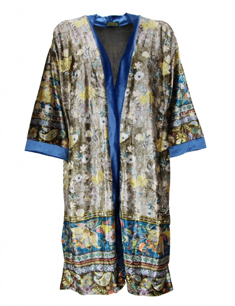 JUMPSUIT AND KIMONO MADE OF JERSEY AND VELVET AB-VWD06-AL - Oriente Import S.r.l.