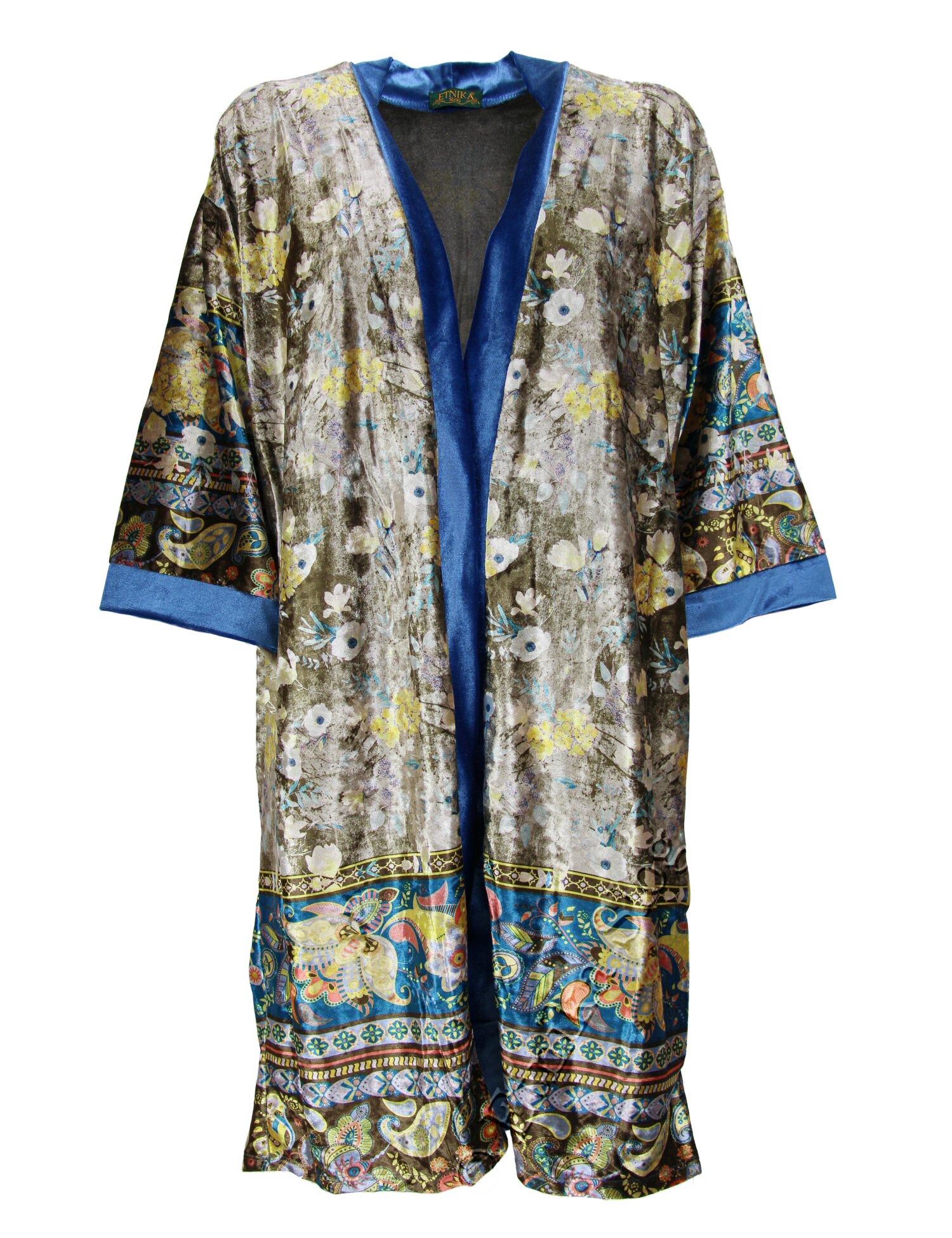 KIMONO A 3/4 IN VELVET CON ELASTANDISPONIBIL KIMONO A 3/4 IN VELVET CON ELASTANDISPONIBIL