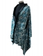 SCIALLE CARDIGAN SPOLVERINO IN VELVET CON ELASTAN