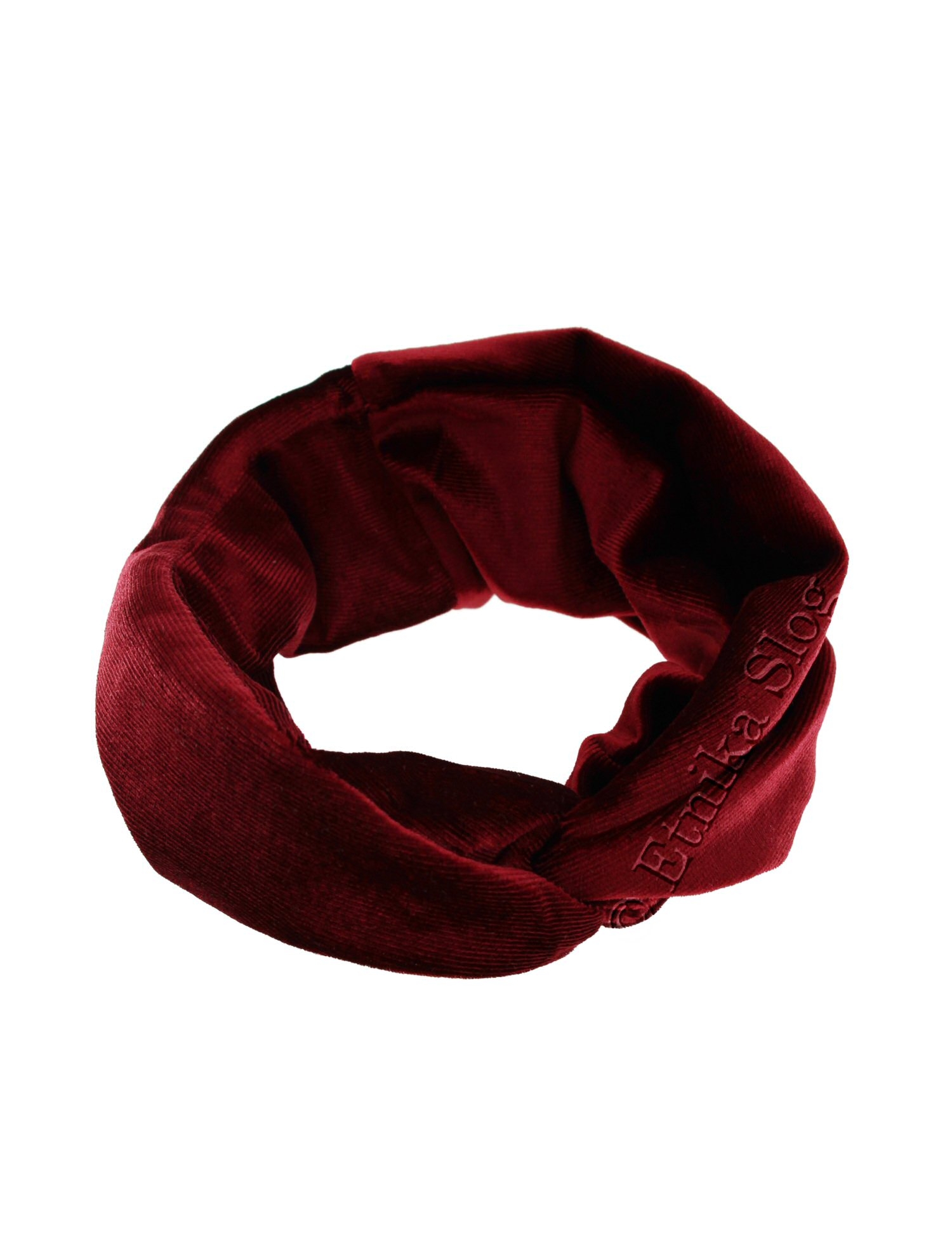 FASCIA PER CAPELLI IN VELVET CON NODO DAVANTI.br FASCIA PER CAPELLI IN VELVET CON NODO DAVANTI.br