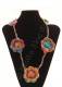 COLLANA IN COTONE LAVORATO AD UNCINETTO CON 5 FIOR