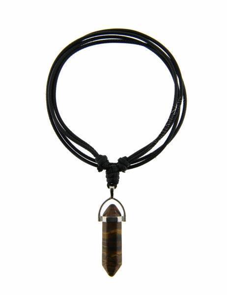 COLLANA&nbsp;IN COTONE CON NODO SCORREVOLE , PENDENTE I