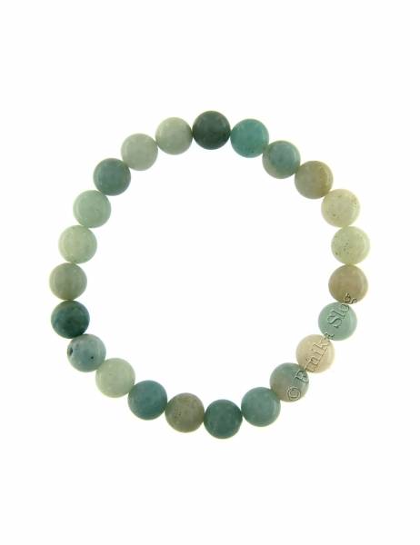 BRACCIALETTO IN PIETRA DURA ELASTICO, SFERE DIAMET