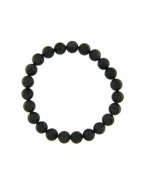 BRACCIALETTO PIETRA DURA 08 mm BRACCIALETTO IN LABRADORITE SCURA&nbsp;CON ELASTICO, SF - Etnika Slog d.o.o.