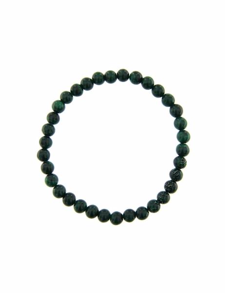 BRACCIALETTO IN PIETRA DURA - MALACHITE SCURA - EL