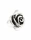ANELLO IN ARGENTO LAVORATO&nbsp;DIAMETRO FIORE CIRCA MM