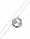 COLLANA ARGENTO PENDENTE DIAMETRO MM 18, LUNGHEZZA