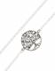COLLANA ARGENTO PENDENTE DIAMETRO MM 19, LUNGHEZZA