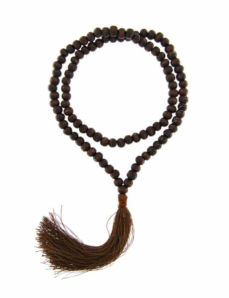 ROSARIO MUSULMANO TASBEEH IN LEGNO&nbsp;SCURO&nbsp;99+1 SFER