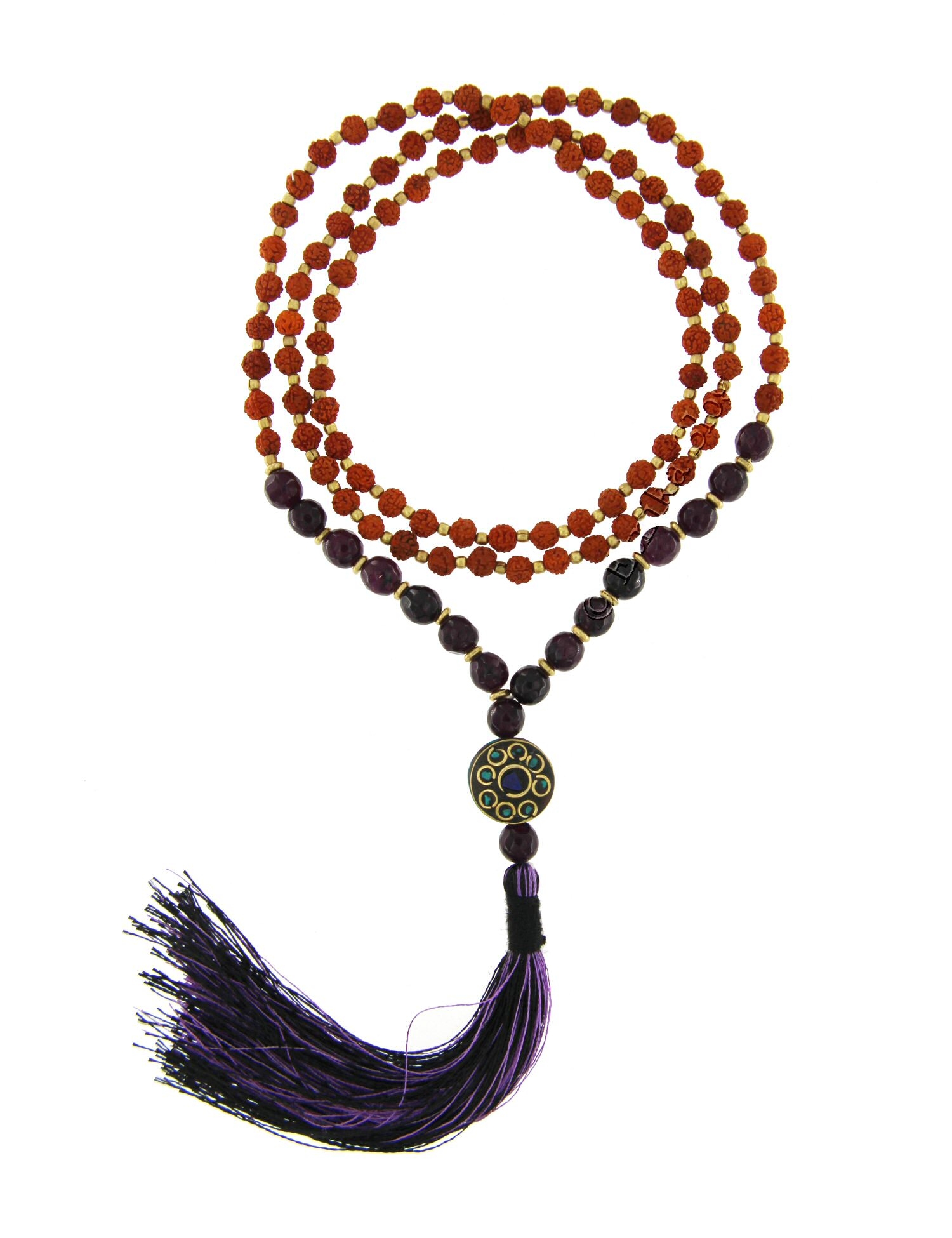 COLLANA MALA SEMI DI RUDRAKSHA 108 SEMI DA 6 MM DI COLLANA MALA SEMI DI RUDRAKSHA 108 SEMI DA 6 MM DI