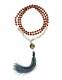 COLLANA MALA&nbsp;SEMI DI RUDRAKSHA 108&nbsp;SEMI DA&nbsp;6 MM DI