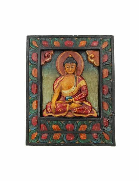 QUADRO DIPINTO A MANO CON BUDDHA.DIMENSIONI