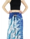 VESTITO/GONNA LUNGA IN COTONE E VISCOSA, LACCI A C