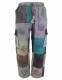 PANTALONE ALLA TURCA IN COTONE STONEWASH PATCHWORK