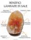 LAMPADA DI SALE ROSA HIMALAYANO GREZZA.COMPL