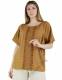 TOP MAGLIA IN COTONE&nbsp;ORGANICO CON STAMPA BLOCK PRI
