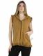 GILET CON CAPPUCCIO , IN COTONE&nbsp;ORGANICO CON STAMP