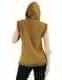 GILET CON CAPPUCCIO , IN COTONE&nbsp;ORGANICO CON STAMP