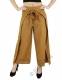 PANTALONE CON LACCI&nbsp;IN COTONE&nbsp;ORGANICO GREZZO A RE